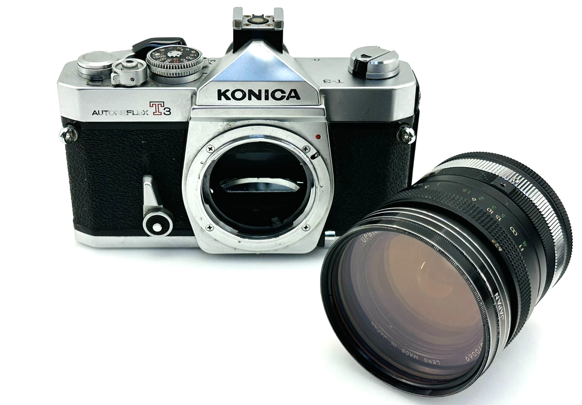 Konica Autoreflex T3 Vintage Analog 35mm Film Camera - Parts Only