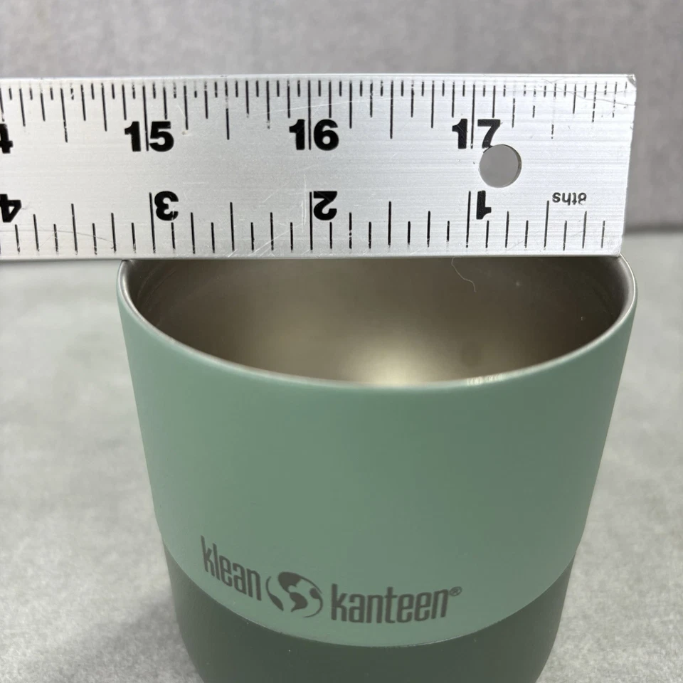 Taza de acero inoxidable aislada Klean Kanteen RISE LOWBALL 10 oz tapa abatible spray de mar Foto 4 de 4