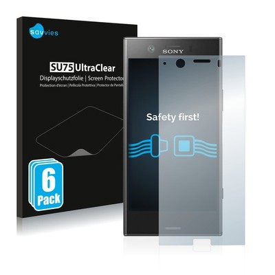 6x Schutzfolie für Sony Xperia XZ1 Compact Displayschutz