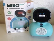 MIKO Mini AI Powered Kid-Safe Learning Robot - Blue