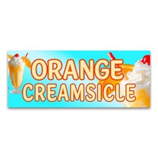 Orange Creamsicle Vinyl Banner with Optional Sizes (Made in the USA)