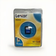BRAND NEW Lexar 512 MB SD Memory Card Digital Camera SEALED/NIB