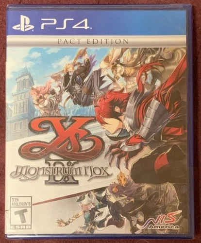 NIS America Ys IX: Monstrum Nox Pact Edition PS4 RPG T Rated 2021 Art Booklet