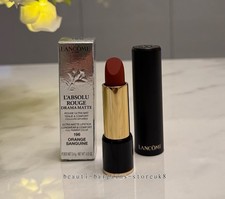 Image of lancome l’absolu rouge drama matte 196 orange sanguine 3.4g boxed