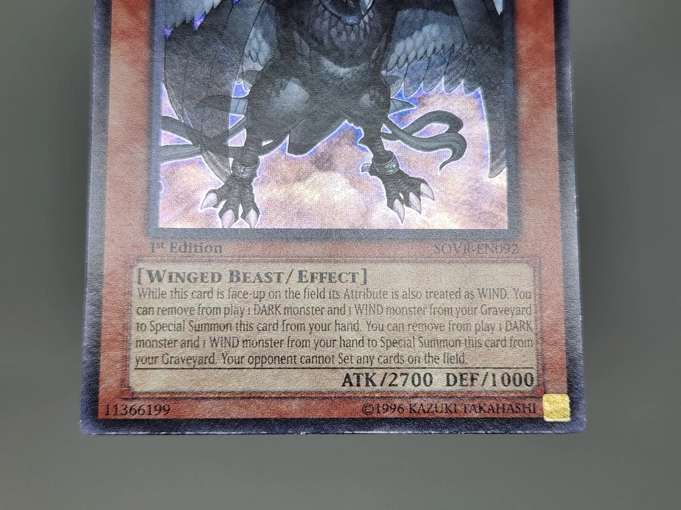 YuGiOh Dark Simorgh SOVR-EN092 1st Edition Secret Rare NM - Image 2 of 4