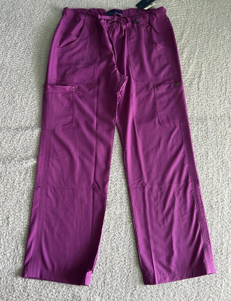 Koi Sapphire Scrub Pants Women’s MP Medium Petite Plum Alicia Nursing Medical - Image 2 of 4