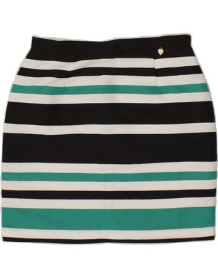 TWIN-SET Womens Mini Skirt Large W32  Multicoloured Striped Polyester CR94