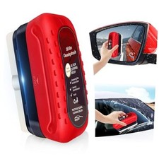Automotive Oil Film Cleaning Brush, Upgraded Antifog  Rainproof Glass Red