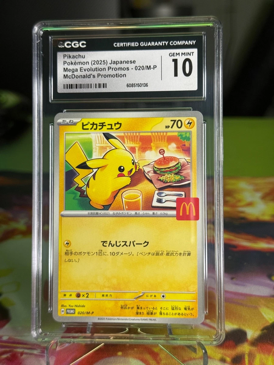 Collectible Individual Grade 10 Pikachu Pokémon TCG Card Games in