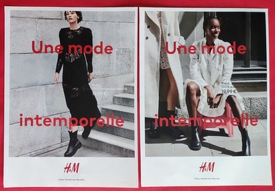 PRESSEWERBUNG: Kleidung ZEITLOSE MODE von H&M 2 Seiten
