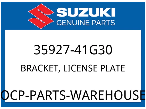 BRACKET, LICENSE PLATE
