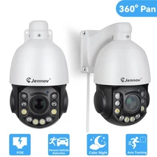 2 Pack Home 6MP PoE Security Camera Color Night Vision 2 Way Talk PTZ Camera