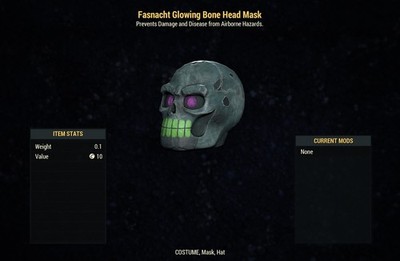 (Xbox) NEW Fasnacht Glowing Bone Head Mask