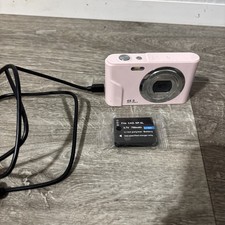 Digital Camera, FHD 1080P Kids Point and Shoot Camera with 16X Digital Zoom,PINK