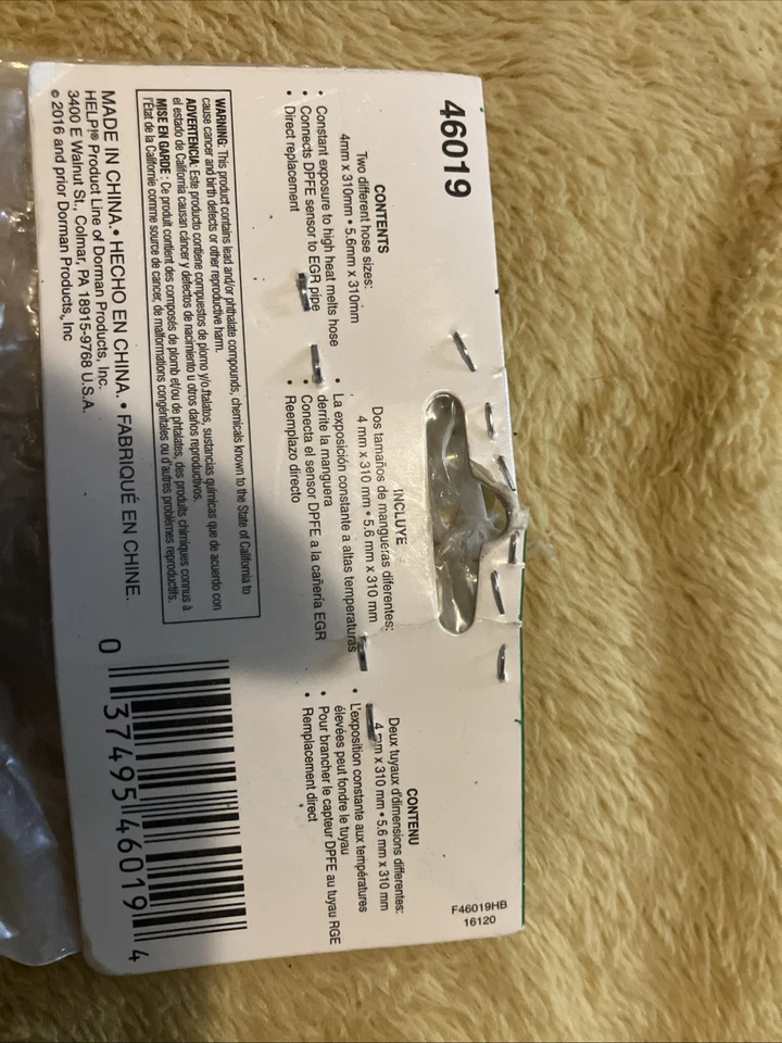 Mangueiras DPFE de alta temperatura Dorman Oe Solutions 46019 - Imagem 3 de 3