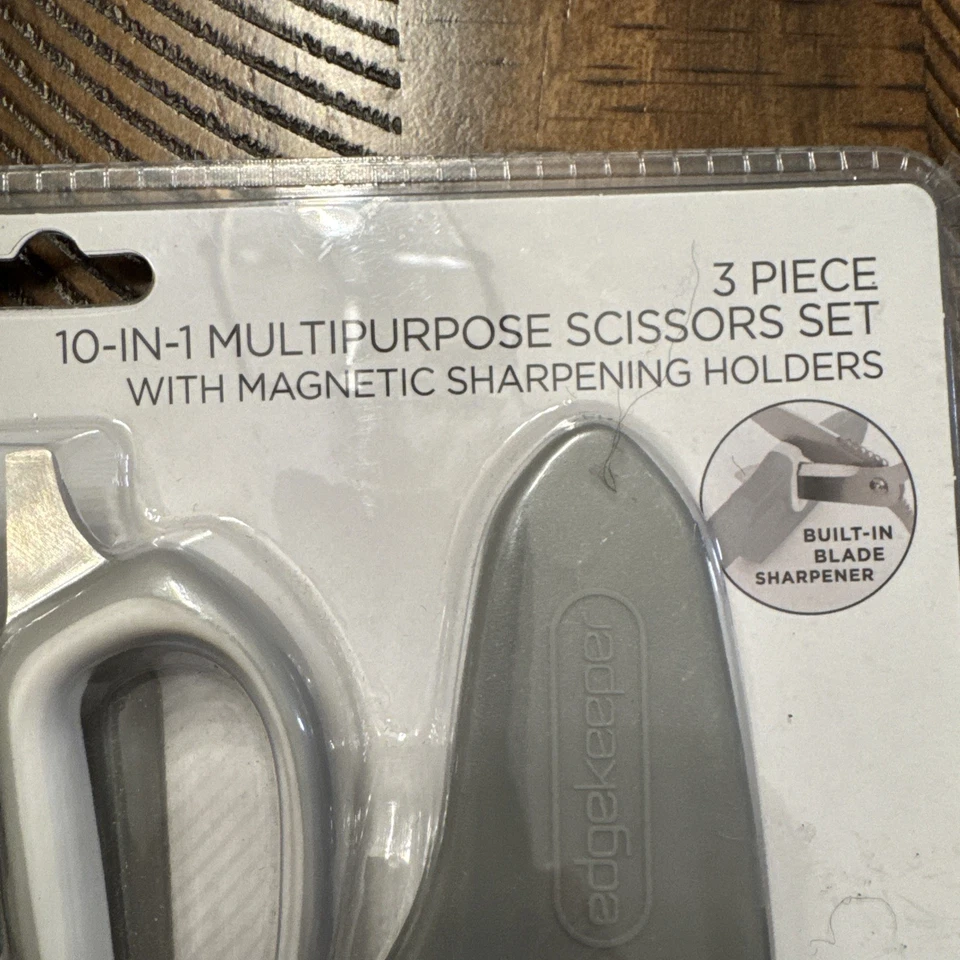 SABATIER 3 Piece 10-In-1 Multipurpose Scissors Set with Sharpening Holders - Image 3 of 4