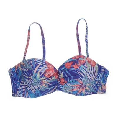 Roxy, Bikinioberteil, Größe: M, Lila/Pink/Mehrfarbig, Blumen, Damen #uCE