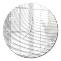 Runde Wanduhr Mit Leisem Uhrwerk Linien Der Abstraktion WeißE Zeiger Fi30 Cm