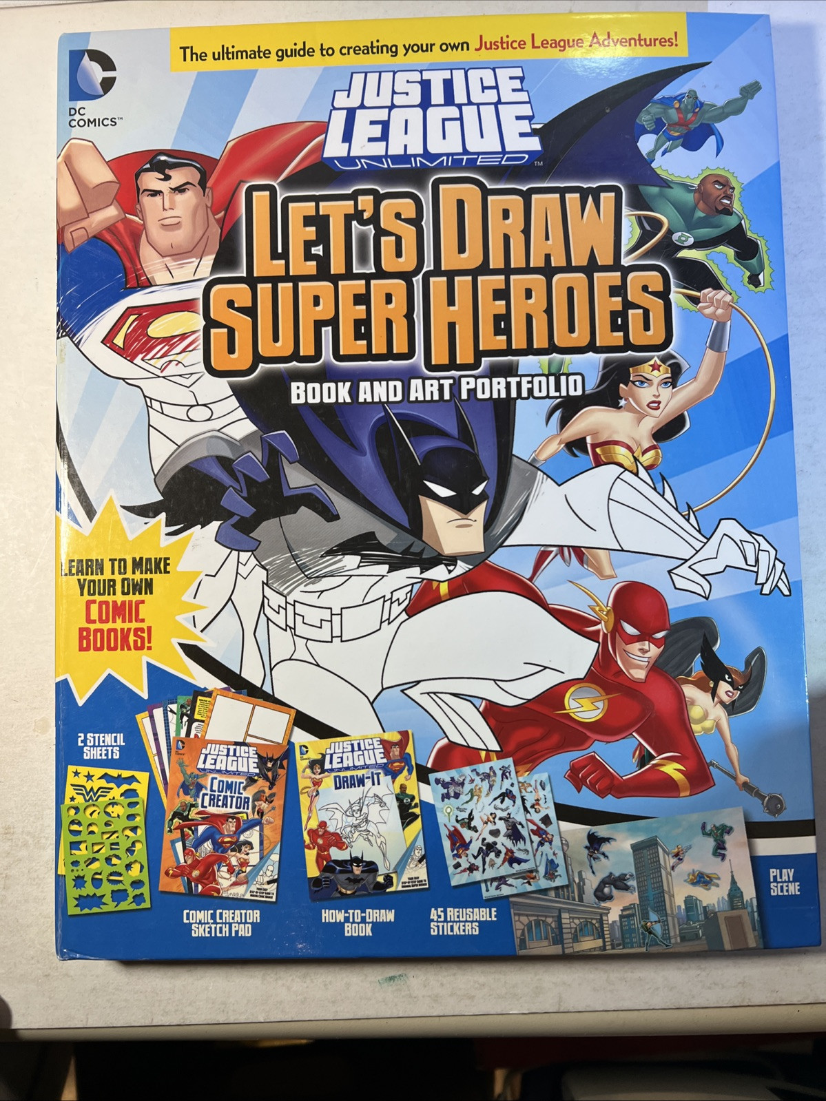 Super Hero Drawing Lot # 5 - Books, Sketch Pads, Pencils, Pa