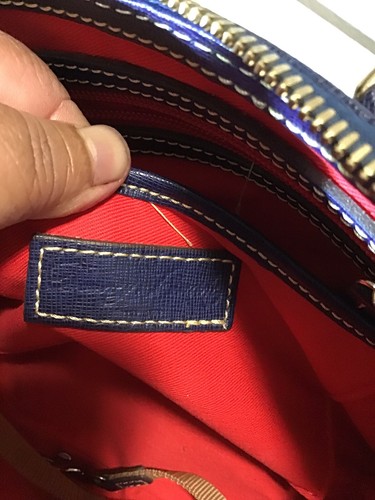 DOONEY & BOURKE MARINEBLAU SAFFIANO REISSVERSCHLUSS UMHÄNGETASCHE MIT RIEMEN LEDER J9854840. - Bild 8 von 19