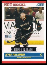 Kyle Palmieri 2010-11 Score Rookies & Traded Rookie Card!!. rookie card picture