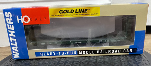 Walthers 932-40055 Gold Line Ho 50' Canadian Bulkhead Flat Car BC Rail 818453 | Zustand: Used