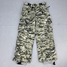 Turbine Snow Pants Boys Small Camo Insulated Cargo Ski Winter Adjustable Waist