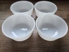 Set of 4 Vintage Anchor Hocking Fire King Milk Glass Custard Cups 6oz  #434