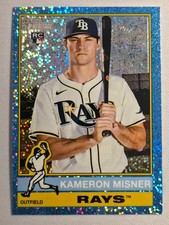 2025 Topps Heritage #579 Kameron Misner Chrome Light Blue Sparkle Refractor