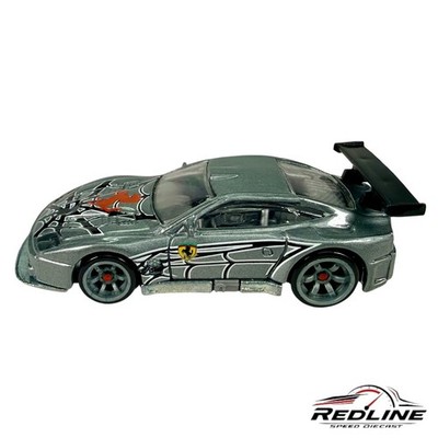  Hot Wheels Ferrari Racer 575 GTC Silver Spider Web LOOSE 1:64 C13 