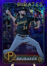 2024 Topps Base Set Series 2#635 JT Brubaker Purple Foil 466/799