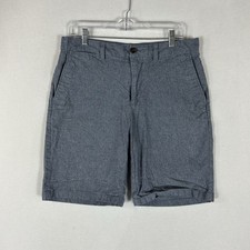 Old Navy Ultimate Slim Built In Flex Chino Shorts Mens 32 Chambray Blue Casual