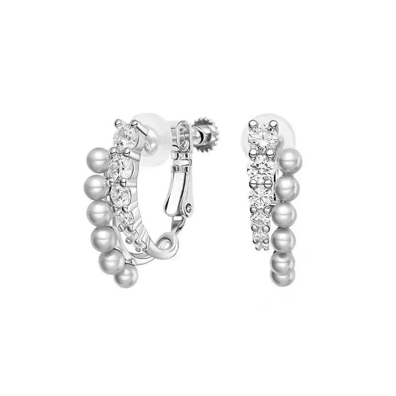 Ожерелье и серьги с пресноводным жемчугом и натуральным камнем - Изображение 3 из 4