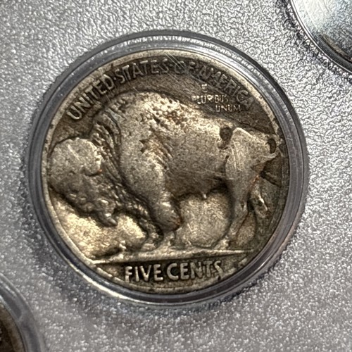 1915 "Fair" Circulated Year Set- Barber 1/2(s), 1/4, .10, Buffalo & wheat #242 - Picture 11 of 12