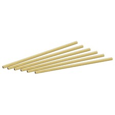 6 St&uuml;ck Messing Rundrohr 3mm Au&szlig;endurchm. 0.5mm Wandst&auml;rke 100mm Rohrschlauch