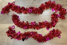 Valentine's Day Decor Heart Decorations, 28 Pcs Red Pink Ornaments  Garland
