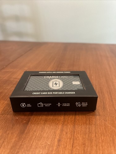 AquaVault ChargeCard Credit Card Size Charger 2300mAh New. Sealed. - Zdjęcie 6 z 6