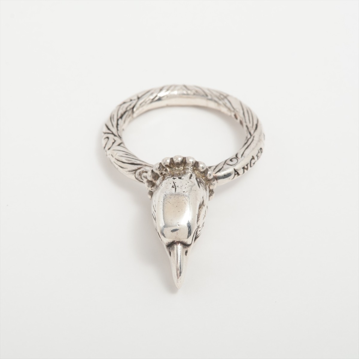 Authentic GUCCI Anger Forest Eagle Head Silver Ri… - image 1