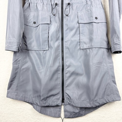 NWT Athleta Everyday Anorak Longline Full Zip Hooded Jacket Coastline Blue Sz XS - Picture 6 of 16