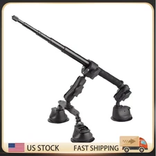 Car Suction Cup Mount Bracket+Selfie Stick For Insta360 X5 X4 X3 X2 DJI Camera