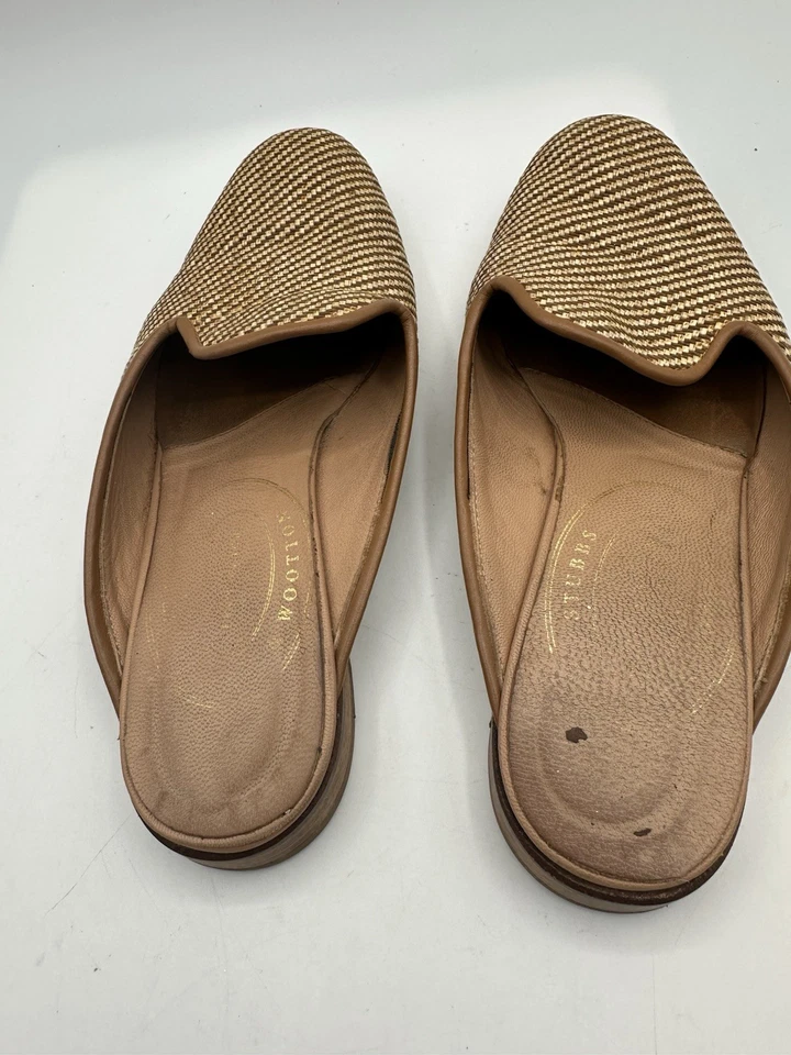 Zapatilla para mujer Stubbs & Wootton Rafia Mule Slide talla 7,5 Foto 3 de 4