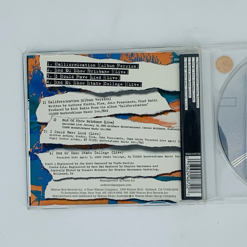 Lote de 2 CD Red Hot Chili Peppers Californication/Fortune Faded Edición Limitada Foto 4 de 4