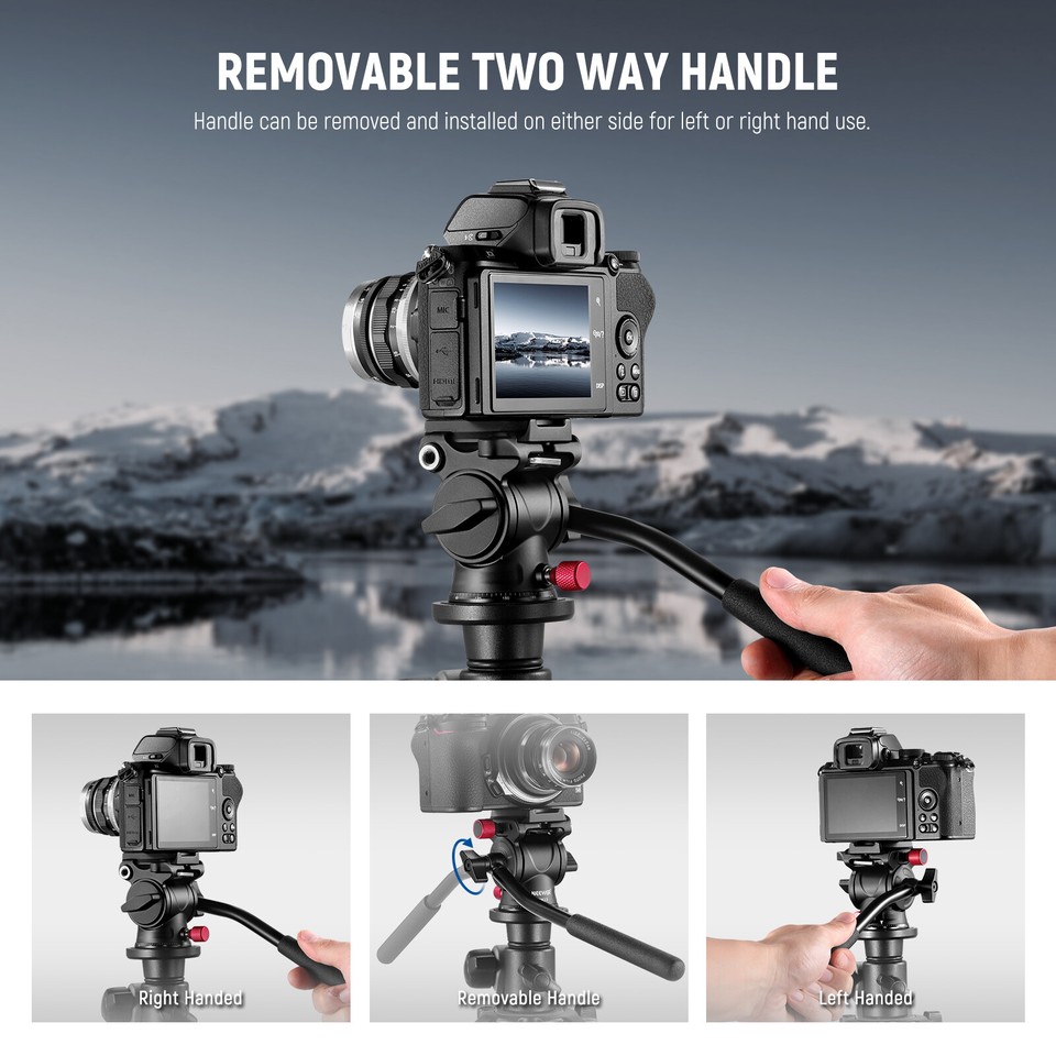 Camera Tripod Mount Types K&F Concept Aluminum Cantilever Tripod - Main Image
