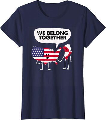 Greenland We Belong Together Funny Usa Flag 51 State Ladies' Crewneck T-Shirt