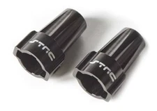 NEW STRC Aluminum Rear Lock-Outs Black SCX10 STA30493BK