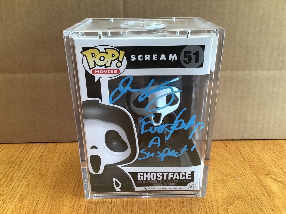 Funko Pop Ghostface #51 W/Knife (One Word)Scream. Jamie Kennedy