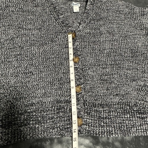 Duluth Trading Cardigan Women's Sz 2X Sweater Grey Chunky Knit Heavy Weight, T64 - Picture 8 of 13