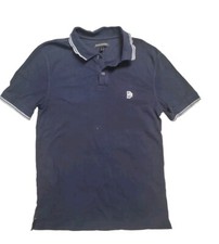 banana republic luxe touch performance polo navy Small