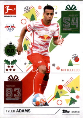 Match Attax 2021 2022 21/22 XMAS31 - Tyler Adams