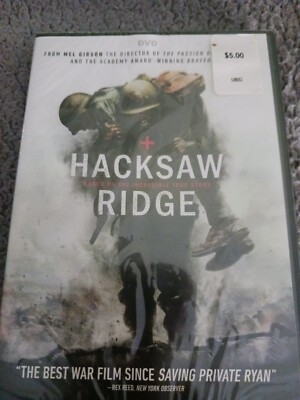 Hacksaw Ridge Starring Andrew Garfield a True Story on DVD New And Sealed